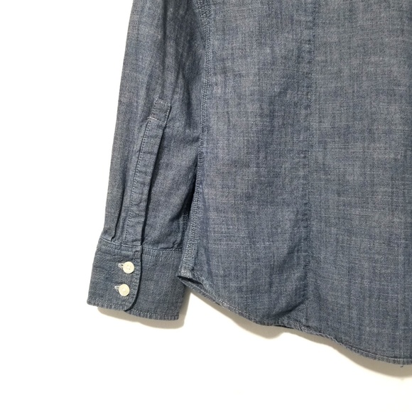 J. Crew Chambray Perfect Shirt Button Down - Picture 5 of 8
